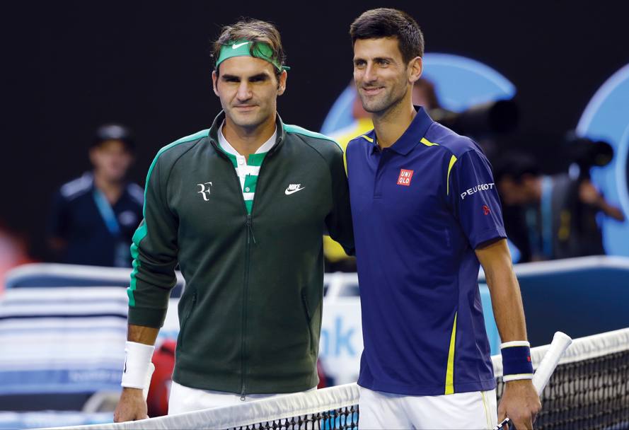 Roger Federer e Novak Djokovic di nuovo di fronte nella prima semifinale degli Australian Open (Ap)